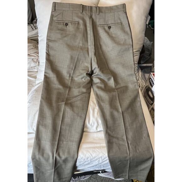 Tessuto Marzotto S32 100% Wool pants Made In Italy Vintage pants - Picture 4 of 5